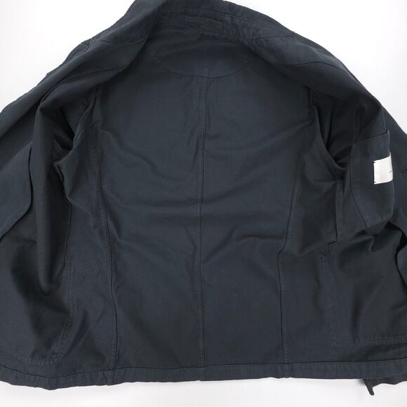 MR P. Garment Dyed Organic Cotton Twill Blazer Steel Blue Tailored Quiet Luxury - Picture 10 of 12